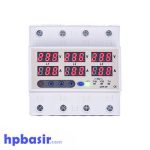 محافظ ولتاژ جریان مرکزی JBH سه فاز 63A (25 آمپر) گارانتی اصلی – رله ای دو نمایشگر